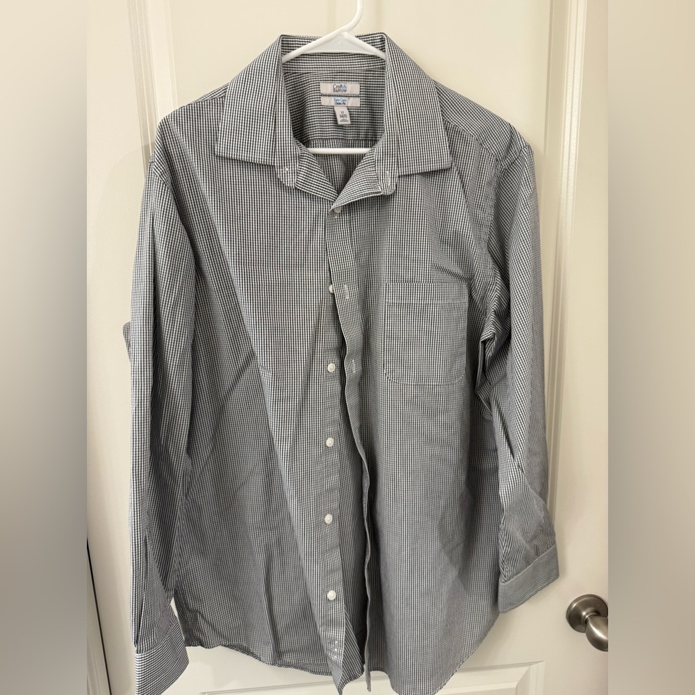Croft & Barrow Men's Black and White Gingham Shirt
